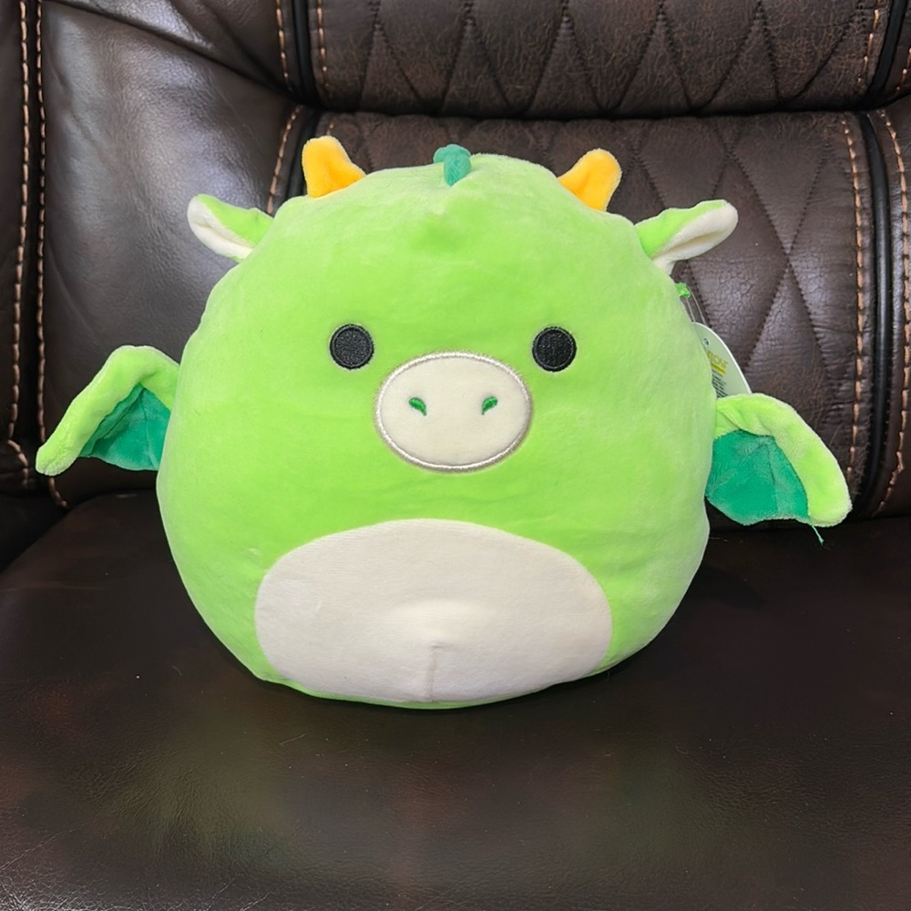 Dexter the Green DRAGON 8" Squishmallow Kellytoy Soft Plush
